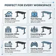 1.5M Ergonomic Standing Office Desk ya Umeme - 3