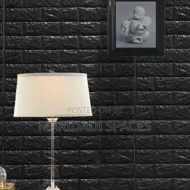 3D Foam Brick Wallpaper - 70cm x 77cm - 1