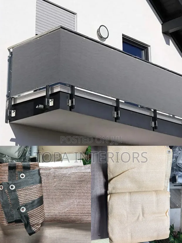 Dust Protection Balcony Garden Privacy Canvas Shield - 1