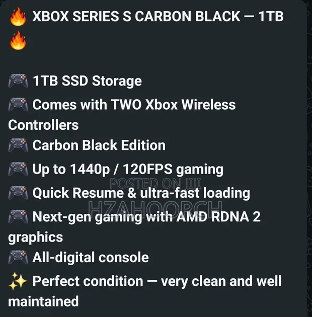 Microsoft Xbox Series S Nyeusi - 1