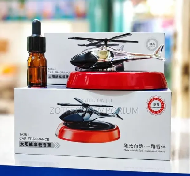 Solar Helicopter Car Air Freshener & Diffuser - 1