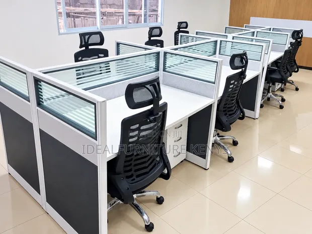 Brand New Boss Office Products 4-Way Workstation - 1