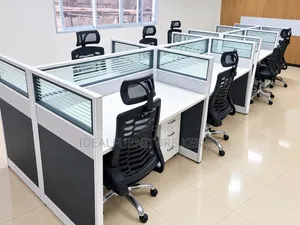 Brand New Boss Office Products 4-Way Workstation