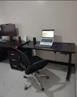 Electric Height-Adjustable Desk & Mesh Chair Set - 2
