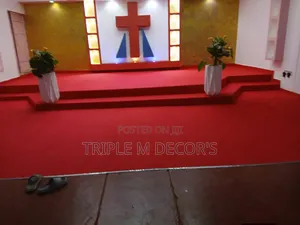 Carpet Nyekundu ya Pulpit 4mm ya Kudumu Ukutani