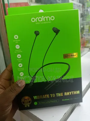 Oraimo Original Neckband, 20-Hour Battery, Type-C Fast Charge