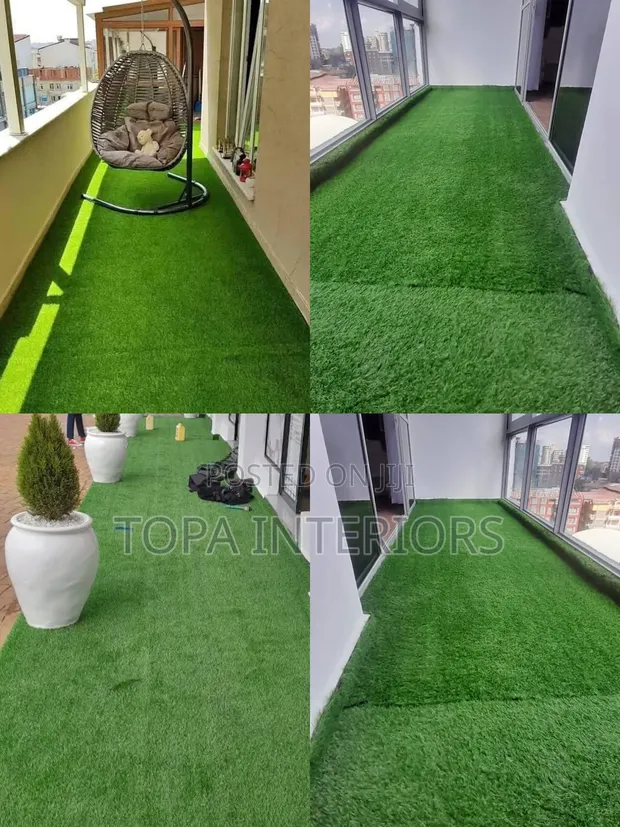 Multipurpose Green Artificial Grass Carpets Outdoor Rugs - 1