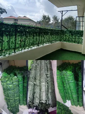 10mm Artificial Green Grass Carpet Combo with Balcony Privacy Fence