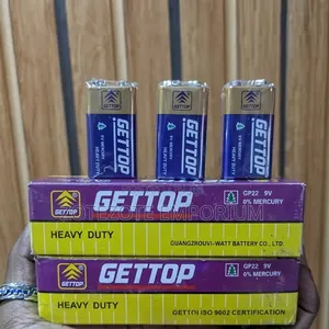 10 Pcs Gettop 9V Batteries