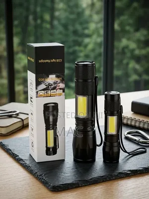 Super Bright Mini COB LED Flashlight & Pocket Torch Set