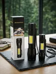 Super Bright Mini COB LED Flashlight & Pocket Torch Set - 1