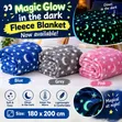 Glow in the Dark Star & Moon Fleece Blanket - 1