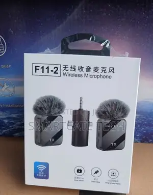 Microphone Mbili za Wireless za Clip-on F11-2 kwa iPhone/Android