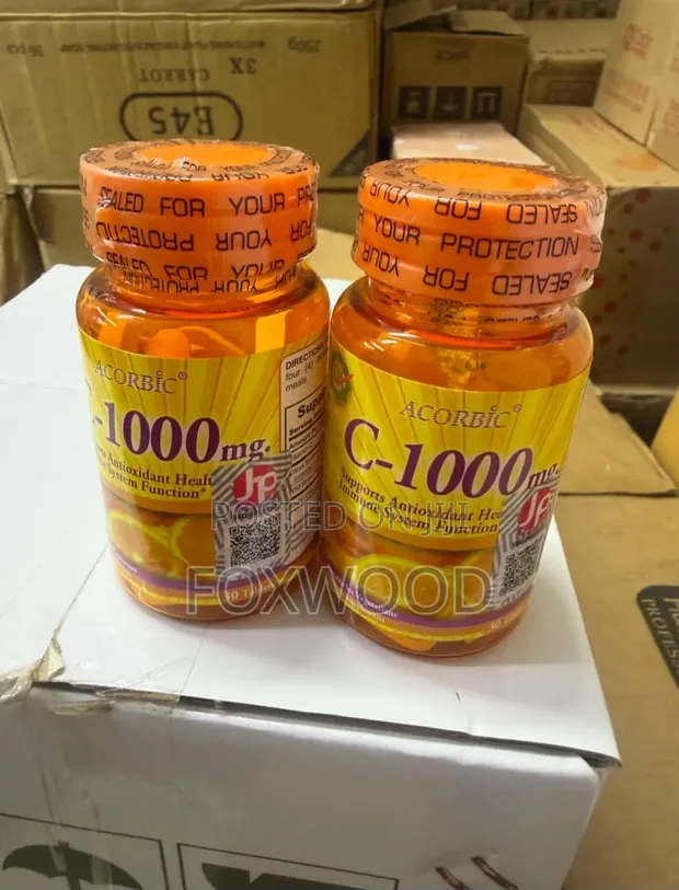 Acorbic C-1000mg Vidonge vya Nyongezo ya Vitamin C - 1