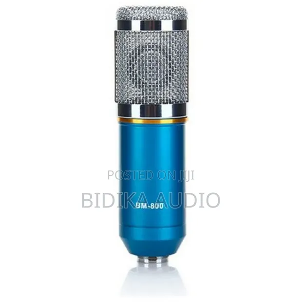 BM-800 Condenser Microphone na Shock Mount - Bluu - 1