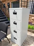 Kabati la Faili la Chuma la Ofisi la Drawers 4 - Kijivu - 2