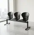 Durable 3-Seater Plastic Bench for Offices & Homes - 2