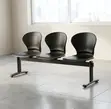 Durable 3-Seater Plastic Bench for Offices & Homes - 4