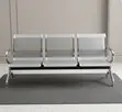 3-Seater Office Reception Waiting Bench - Steel Frame - 1