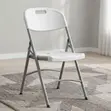 Outdoor White Folding Office Chair - 1