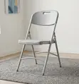 Outdoor White Folding Office Chair - 3