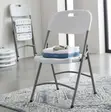 Outdoor White Folding Office Chair - 4