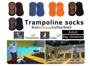 Trampoline & Yoga Socks with Non-Slip Grippers