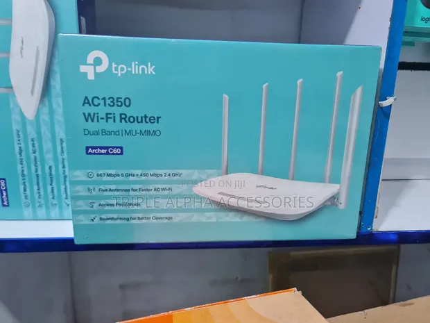 TP-Link Archer C60 AC1350 Dual-Band Wireless Router - 1