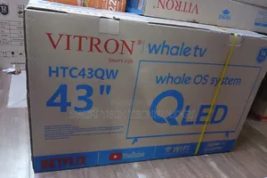 Vitron 43" QLED FHD Smart Android TV, Frameless