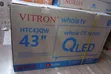 Vitron 43" QLED FHD Smart Android TV, Frameless - 1