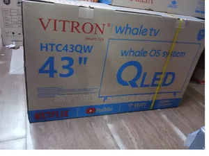 Vitron 43" QLED FHD Smart Android TV, Bila Fremu