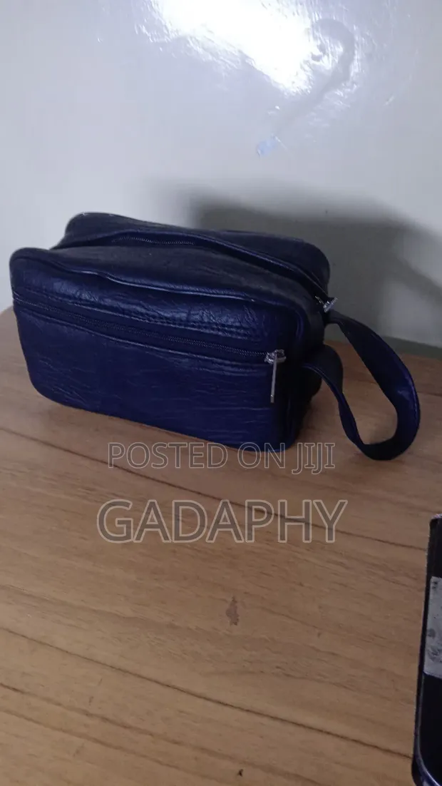 Small Black Leather Sling Bag - 1