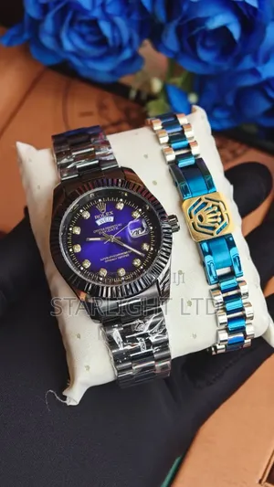 Rolex Day-Date Luxury Watch - Identity Bracelet Set