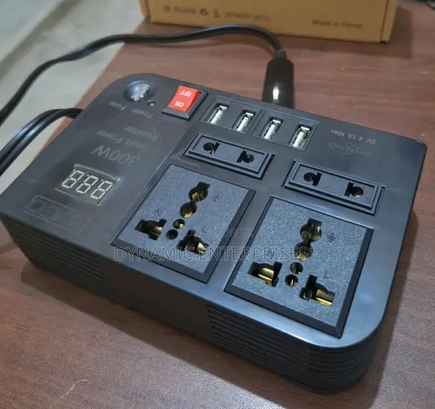 300W Car Power Inverter (DC 12V to AC 220V) na Multi-Plug - 1