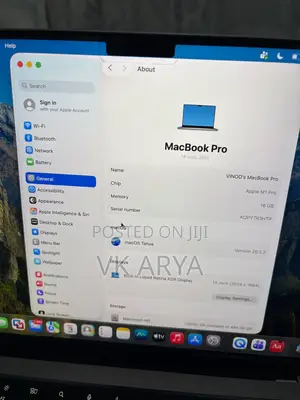 Apple MacBook Pro 2021 M1 16GB RAM 512GB SSD