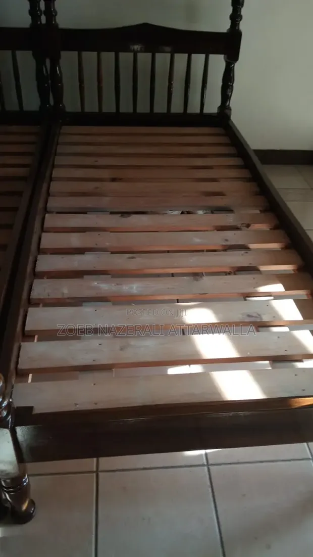 Two Single Beds - Hardwood 3x6 - 1