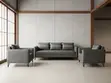 Diplomatic Leather Sofa Set ya Viti 5 - Grey - 2