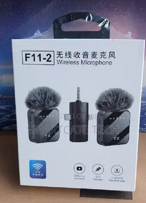 Microphone 2-Person Wireless Lavalier kwa iPhone/Android
