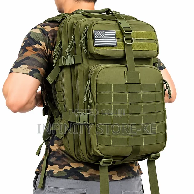 Large Capacity Outdoor Tactical Assault Pack (Jungle Green) - 1
