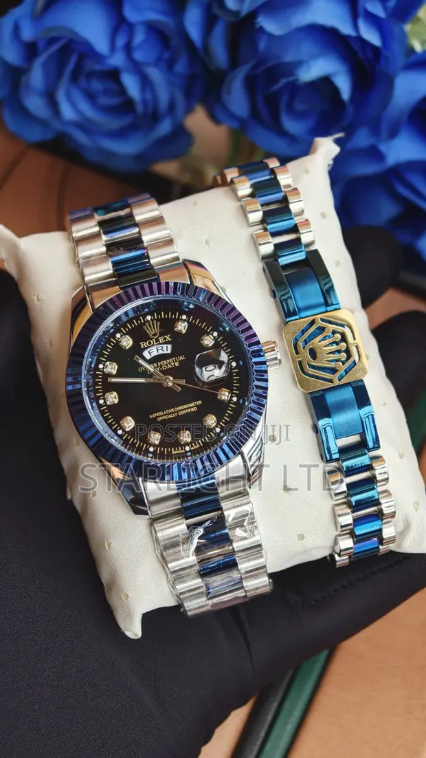 Day-Date Watch and ID Bracelet Luxury Gift Set - 1