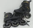 Black Cool Blue Hard-Boot Inline Speed Skates (3-Wheel) - 2