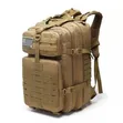 50L Waterproof Military Tactical Backpack - Brown - 2
