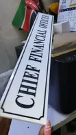 Engraved Door Signage - Black & White Perspex - 1