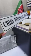 Engraved Door Signage - Black & White Perspex - 2