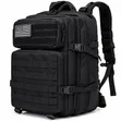 Large Multi-Pocket Black Tactical Backpack - 1