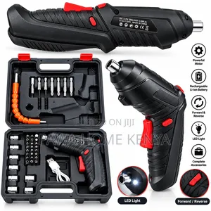 47pc Rechargeable Drill Screwdriver Tool Box Set