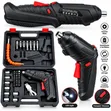 47pc Rechargeable Drill Screwdriver Tool Box Set - 2