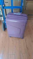 Large Rubber Suitcase with Double Zip - 1