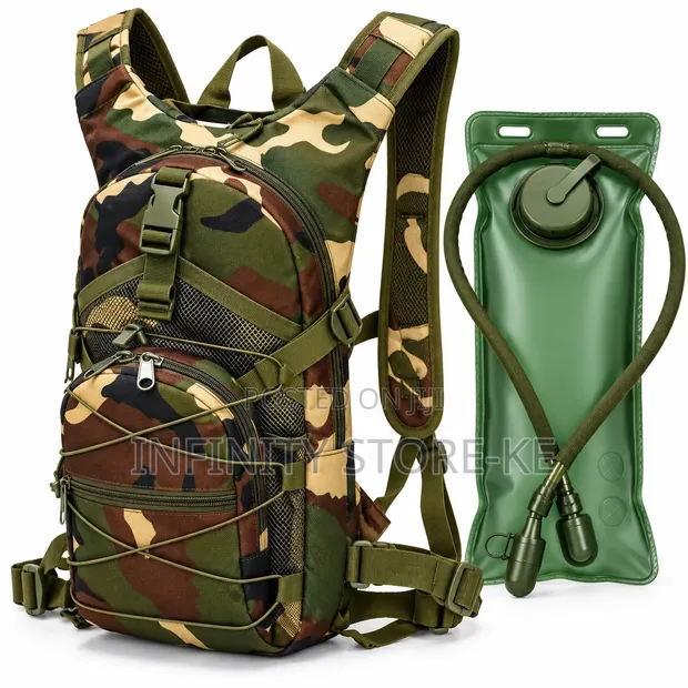 Begti ya Maji ya Camouflage kwa Hiking, Camping & Cycling - 1