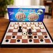 Bodi ya Mchezo wa Chess na Checkers 2-in-1 - 4